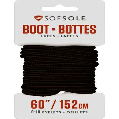 60" BLK/BRN BOOT LACE
