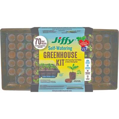 Jiffy 70-Cell Self-Watering Greenhouse Seed Starter Kit