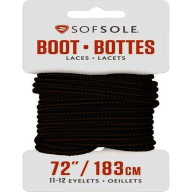 72" BLK/BRN BOOT LACE