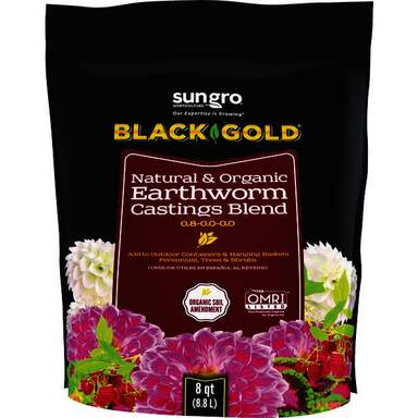 BLACK GOLD EARTHWORM CASTING 8QT
