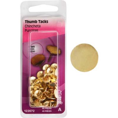 40pk Brass Thumb Tack