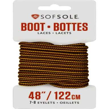 48" ROUND BOOT LACES BROWN
