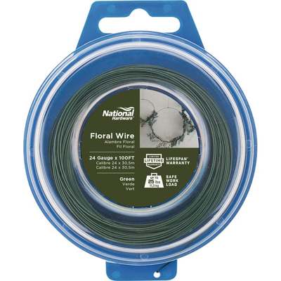 24GA GREEN FLORAL WIRE