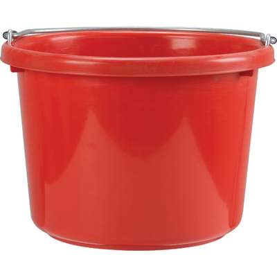 BUCKET 8QT POLY RED