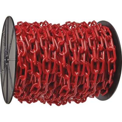 125'#8 RED PLASTIC CHAIN