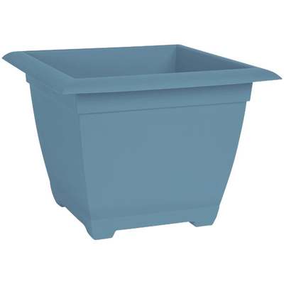 PLANTER BLOEM SQ BLUE 11"