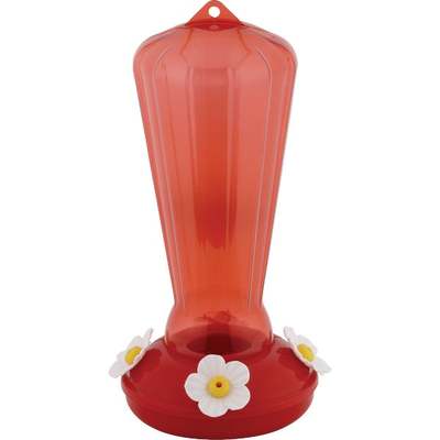 More Birds 27 Oz. Plastic Hollyhock Hummingbird Feeder