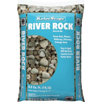 .5CUFT 3/4-1" RIVER ROCK