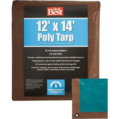 12X14 BRN/GRN TARP