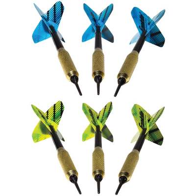 6PK SOFT TIP DART SET