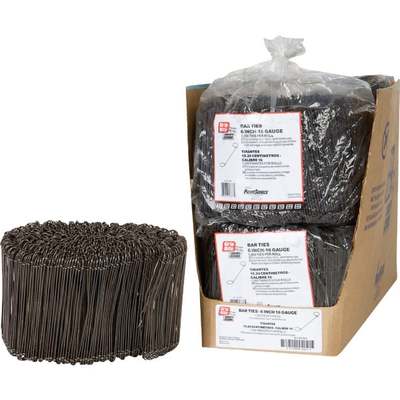 6" WIRE REBAR TIES-1000PC 16GA