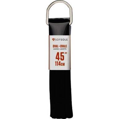45" SHOE LACE BLACK ATHLETIC