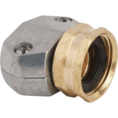 Best Garden 5/8 In. or 3/4 In. Female Metal Hose End Mender Hose Coupling