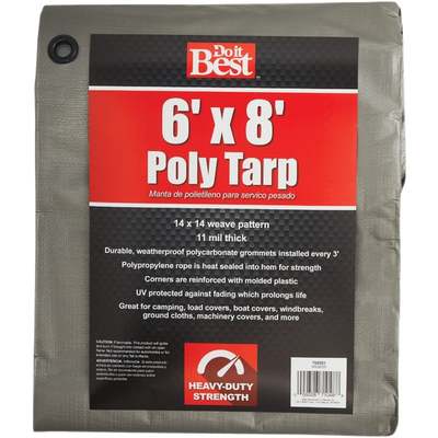 TARP - SILVER H/DUTY / 6 X 8