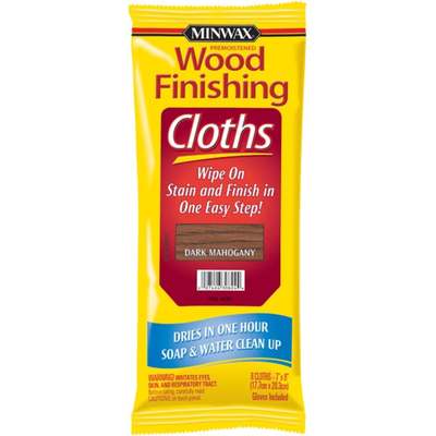 Minwax DkMahgny Stain Wipe Cloth