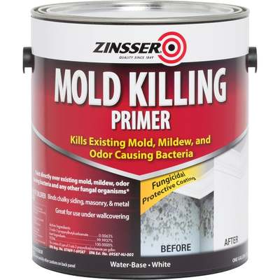 Zinsser Mold Killing Interior/Exterior Primer, White, 1 Gal.