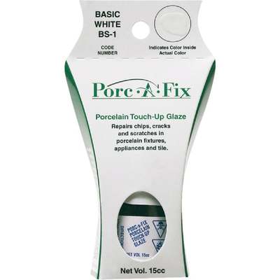 Fixture-Fix Porc-A-Fix Basic White Porcelain Touch-up Paint, 15cc