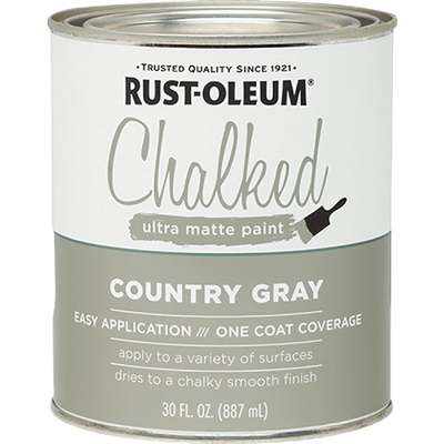 PAINT CHALKED COUNTRY GRAY QT.