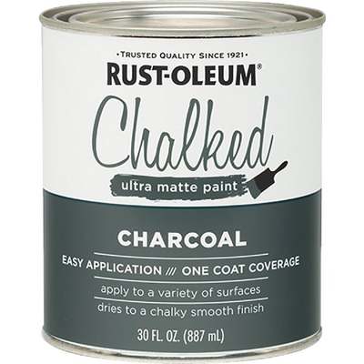 Rust-Oleum Chalked Charcoal Ultra Matte 30 Oz. Chalk Paint