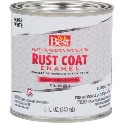 WHITE RUST ENAMEL