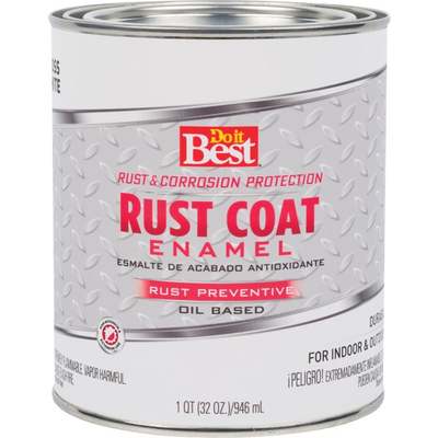 DIB RUST COAT - WHITE GLOSS / QT (Price includes PaintCare Recycle Fee)