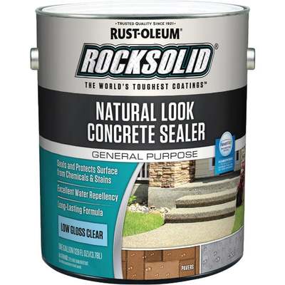 Rust-Oleum RockSolid Natural Look Concrete Sealer, 1 Gal., Clear