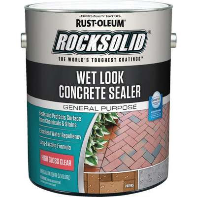 Rust-Oleum RockSolid Wet Look Concrete Sealer, 1 Gal., Clear