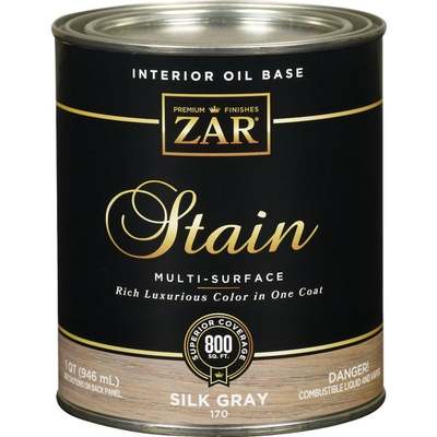 ZAR SILK GRAY WOOD STAIN/QT