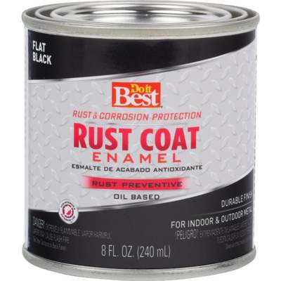 FLAT BLACK RUST ENAMEL