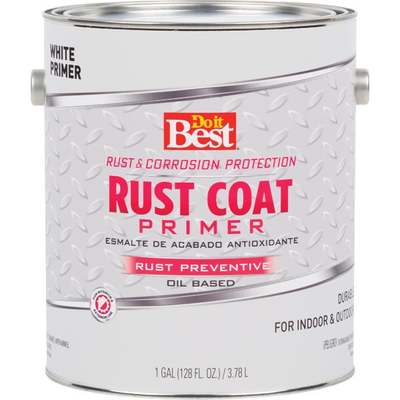 Do it Best Rust Coat Enamel Primer, White, 1 Gal.