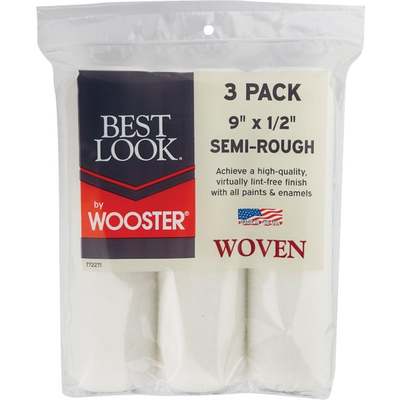 Best Look By Wooster 9 In. x 1/2 In. Premium Woven Fabric Roller Cover