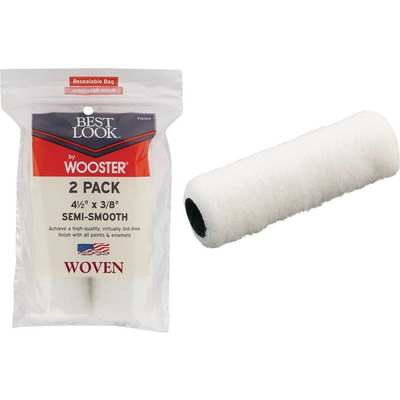 Best Look By Wooster 4-1/2 In. x 3/8 In. Mini Woven Fabric Roller Cover