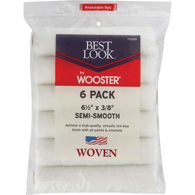 Best Look By Wooster 6-1/2 In. x 3/8 In. Mini Woven Fabric Roller Cover