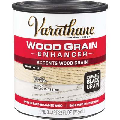 Varathane 1 Qt. Wood Grain Enhancer Finish, Black