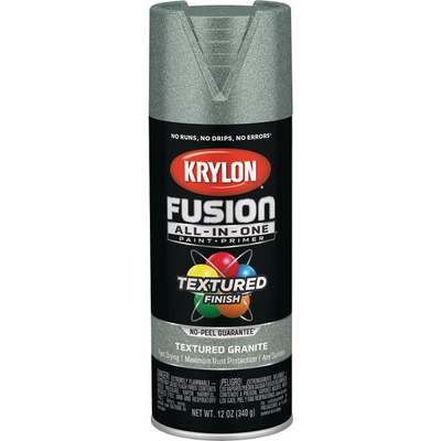 Krylon Fusion All-In-One Textured Spray Paint & Primer, Granite