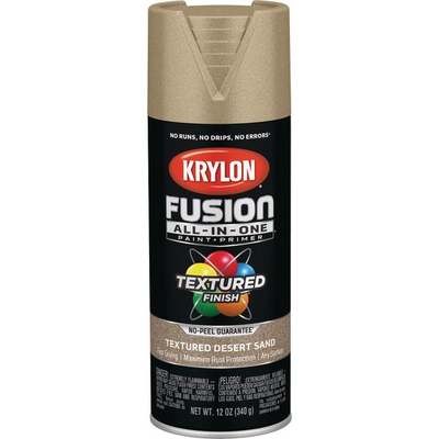 Krylon Fusion All-In-One Textured Spray Paint & Primer, Desert Sand