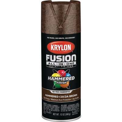 Krylon Fusion All-In-One Hammered Spray Paint & Primer, Cocoa Brown