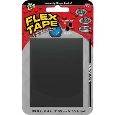 FLEX TAPE 3"X4" BLK REPAIR TAPE