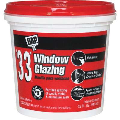 WINDOW GLAZING WHT 33 DAP 32OZ