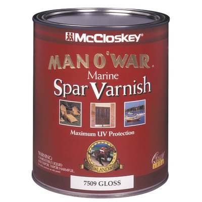 QT MAN O'WAR GLOSS SPAR MARINE VARNISH  (Price includes PaintCare Recycle Fee)