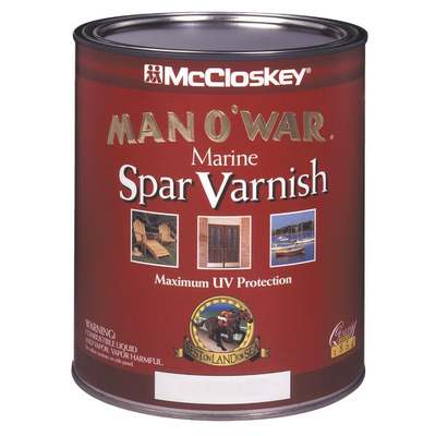 QT MAN O'WAR SATIN SPAR MARINE VARNISH (Price includes PaintCare Recycle Fee)