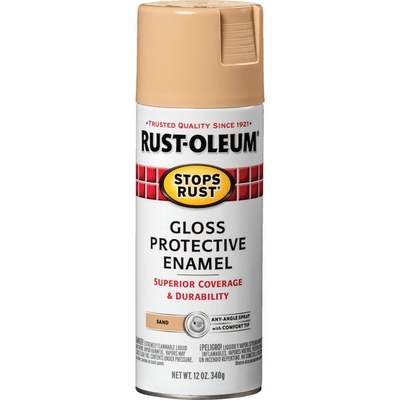 Rust-Oleum Stops Rust Sand Gloss 12 Oz. Anti-Rust Spray Paint