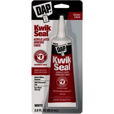 2.8oz White K&B KwikSeal Caulk