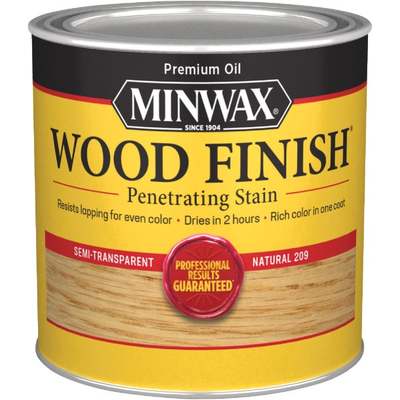 STAIN WOOD NATURAL 1/2PT