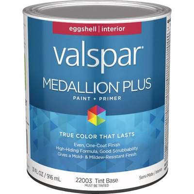 MED INT EGGSHL TINT BS PAINT QT