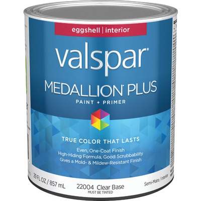 MED INT EGGSHL CLR BS PAINT QT