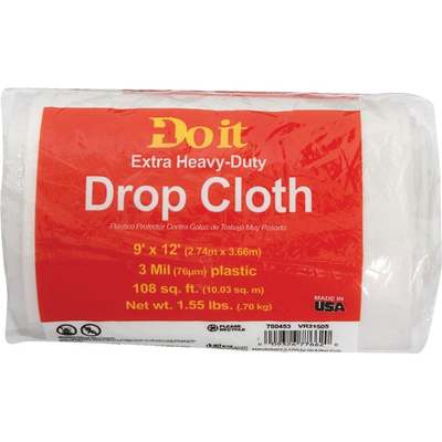 DROP CLOTH - PLASTIC / 9 X 12-3