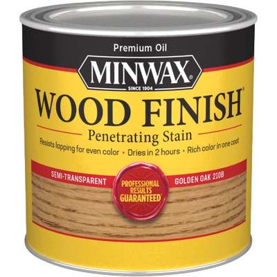 Minwax Wood Finish Penetrating Stain, Golden Oak, 1/2 Pt.