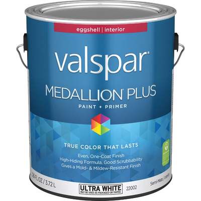 MED INT EGGSHL CLR BS PAINT GAL