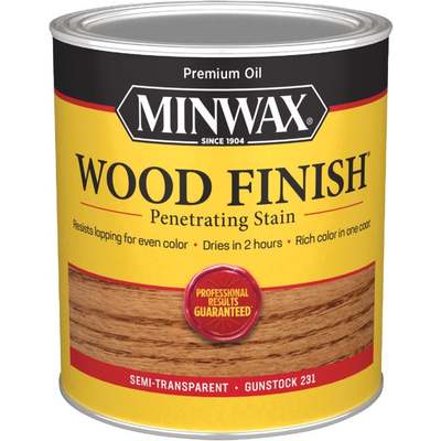 Minwax Wood Finish Penetrating Stain, Gunstock, 1 Qt.